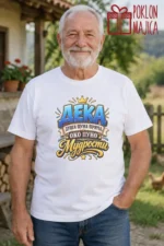 Majica — Deka duša puna priča .. – Baka deka, boja bela