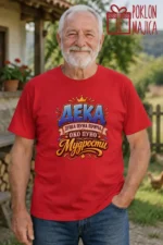 Majica — Deka duša puna priča .. – Baka deka, boja crvena