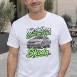 Majica — Nije službena. Stvarno sam je kupio! Škoda – Automoto, boja bela