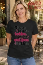 Majica — Nisam obična tetka. Ja sam omiljena tetka!, boja crna