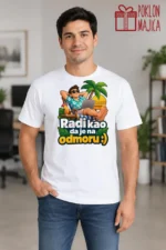 Majica — Radi kao da je na odmoru :) – Kolega koleginica, boja bela