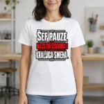 Majica — Šef pauze, majstor izgovora i kraljica smeha. – Kolega koleginica, boja bela