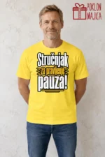 Majica — Stručnjak za pravljenje pauza! – Kolega koleginica, boja žuta