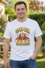 Majica — Super tata! – Tata mama, boja bela