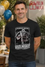 Majica — Vozi miško! – Filmske replike, boja crna